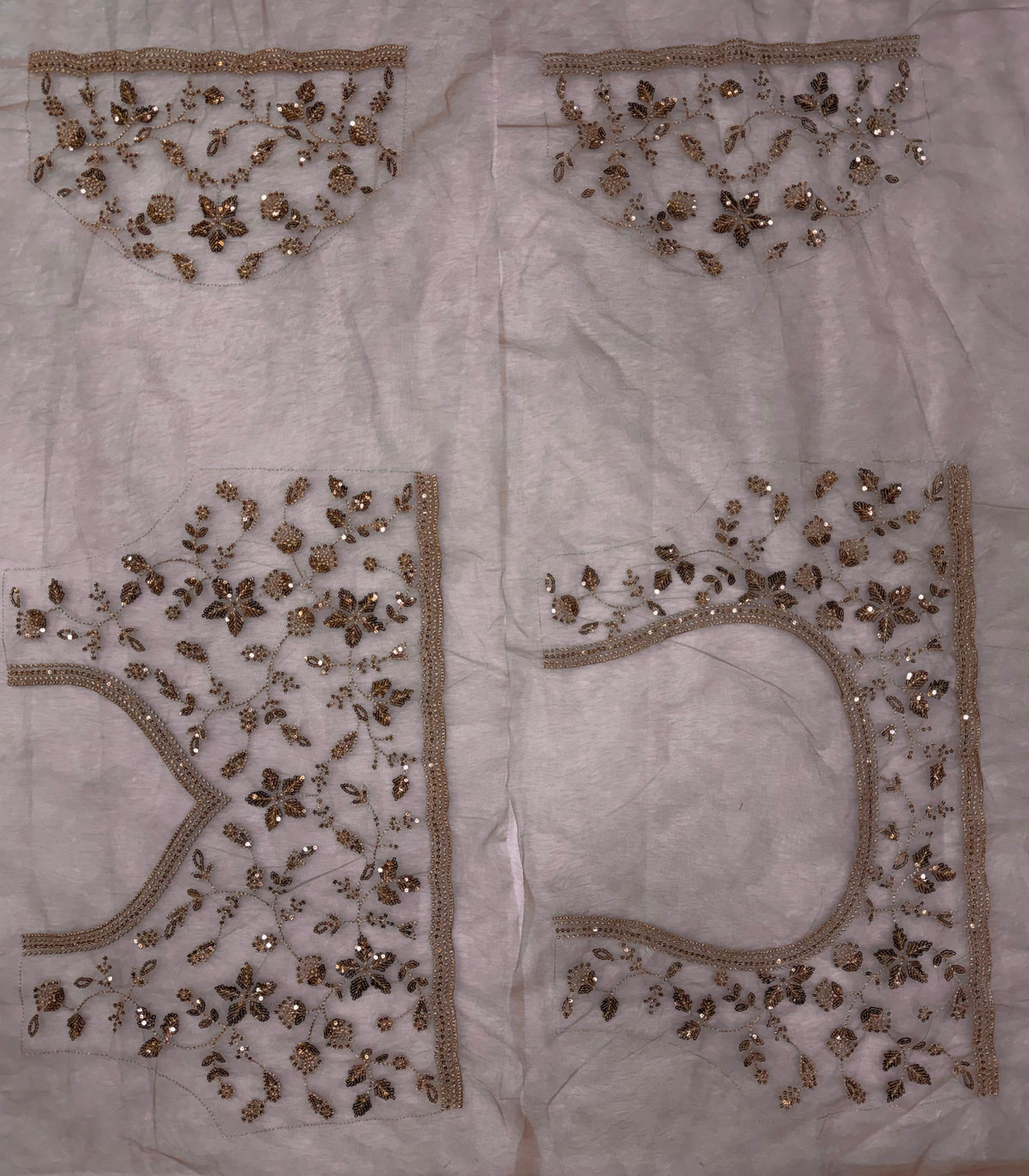 Muted Glamour Floral Net Saree